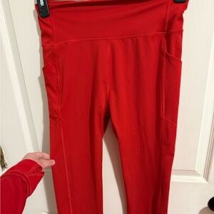 Figs Bold Red leggings